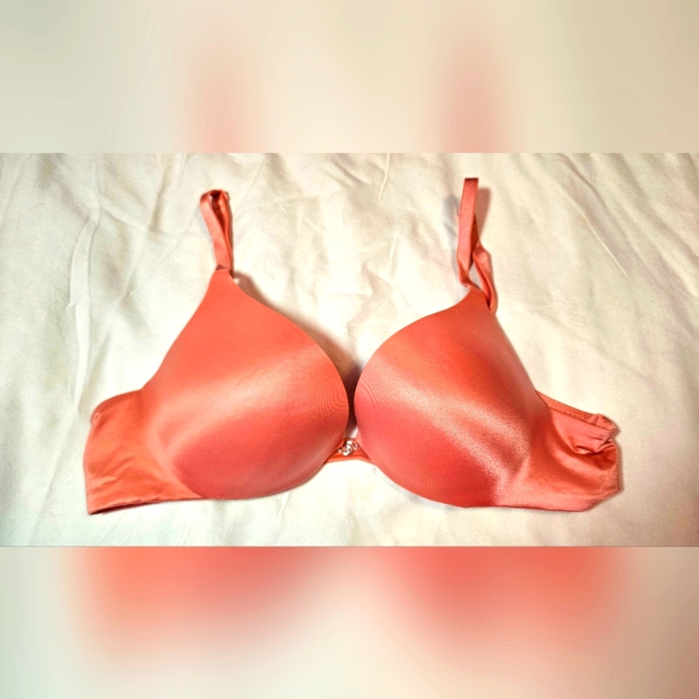 Victoria's Secret 32B Coral Push Up Bra